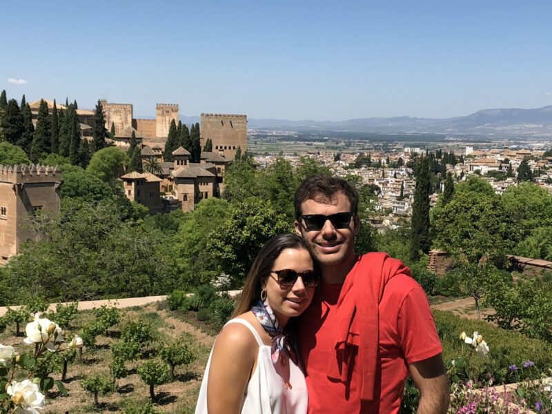 Patricia Fontaneda en pareja en una visita privada Alhambra y Generalife