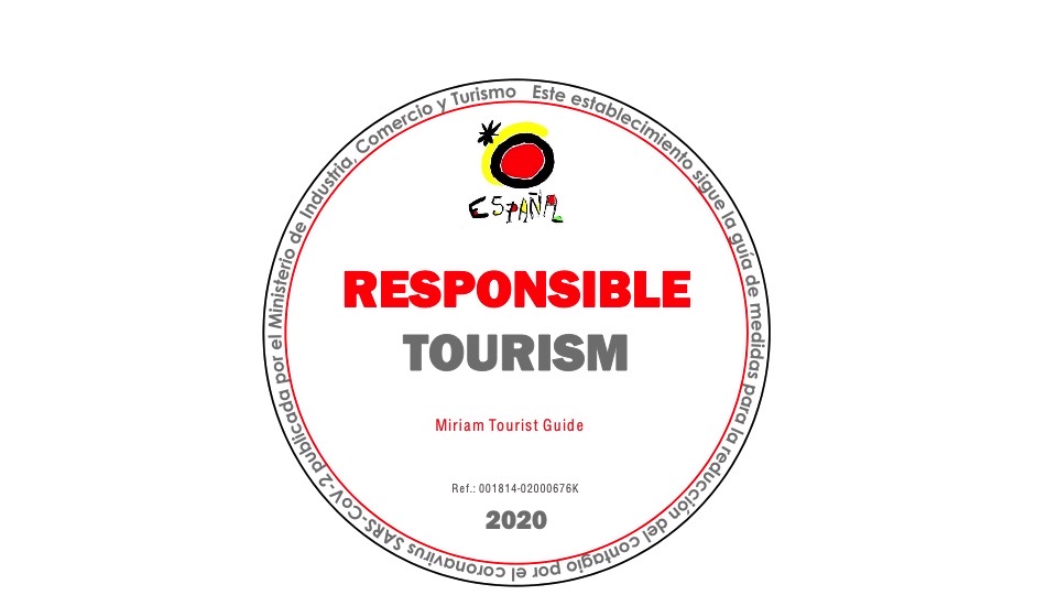 The official responsible tourism stamp certifies that my guided tours and experiences follow the reduction measures for COVID-19.