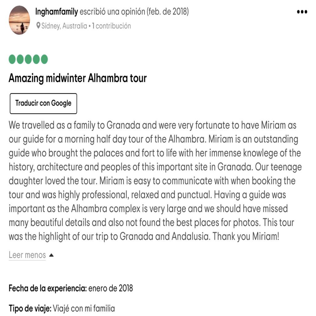 Private Tour Alhambra & Generalife